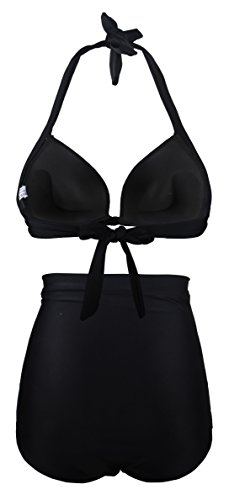 Angerella Vintage Bademode Mit Faltenwurf Hohe Taille Bikini Set