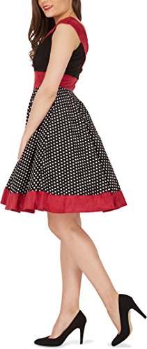 ‚Sylvia‘ Vintage Polka-Dots Pin-up-Kleid - 2