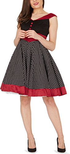 ‚Sylvia‘ Vintage Polka-Dots Pin-up-Kleid - 5