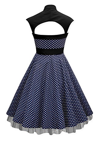 ‚Athena‘ Polka-Dots Kleid mit großer Schleife - 2