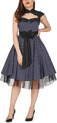 ‚Athena‘ Polka-Dots Kleid mit großer Schleife - 4