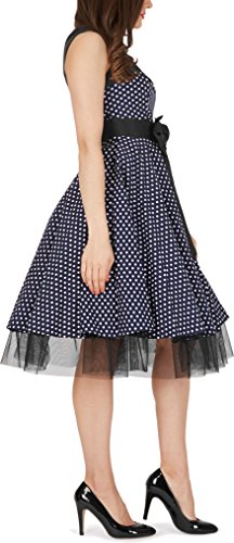 ‚Athena‘ Polka-Dots Kleid mit großer Schleife - 2