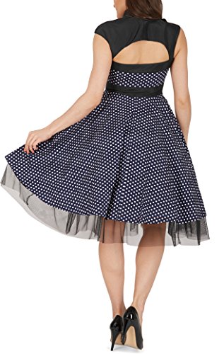 ‚Athena‘ Polka-Dots Kleid mit großer Schleife - 3