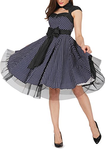 ‚Athena‘ Polka-Dots Kleid mit großer Schleife - 5