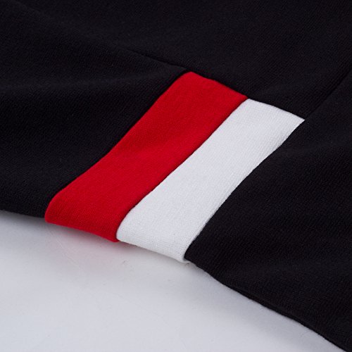 HOMEYEE Frauen elegante ärmellose Revers Hohe Taille schlanke Bodycon formale Retro Vintage Kleid B314(EU 38 = Size M,Schwarz) - 