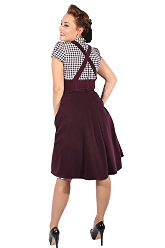 Rockabilly Gingham Retro Petticoat Kleid Hosenträger Karo Swing - 5