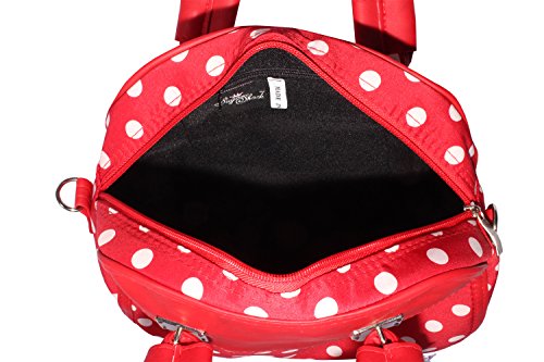 Fifties POLKA DOTS rockabilly Cherry Bow Handtasche Tasche - 