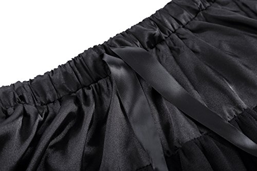 petticoat underskirt unterrock Crinoline Wedding bridal rockabilly petticoat schwarz Größe S-M BP226 - 