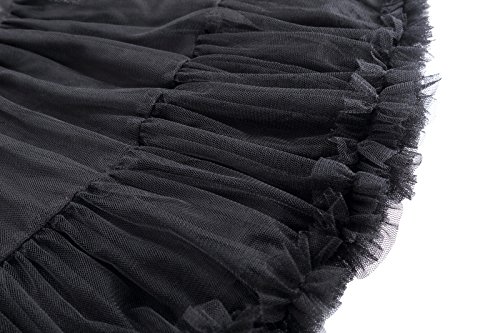 petticoat underskirt unterrock Crinoline Wedding bridal rockabilly petticoat schwarz Größe S-M BP226 - 