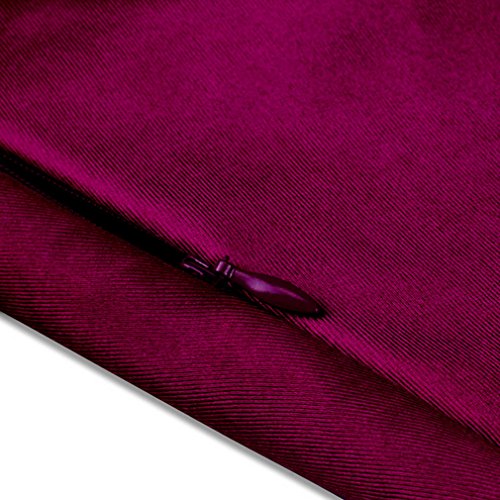 Smile YKK Hinten Spitze Damen Sexy Sommer Anlasses Kleid Maxirock Abendkleid Maxikleid Magenta M - 