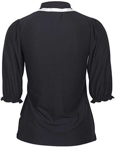 Küstenluder NORAH Vintage Ribbon Basic 3/4 Arm Oberteil SHIRT Rockabilly - 