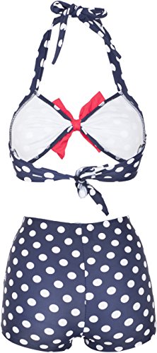 Küstenluder MADIE 50s RETRO Polka Dots PUNKTE Bow Pin Up BIKINI Set Rockabilly - 5