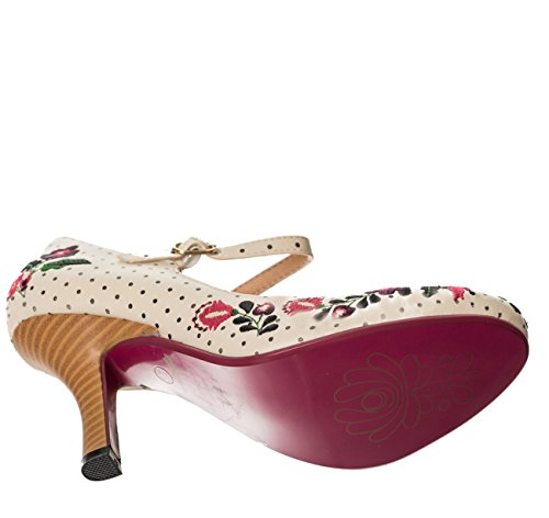 Dancing Days KALOSAI Vintage Polka Dots FOLKLORE Pumps High Heels Rockabilly - 