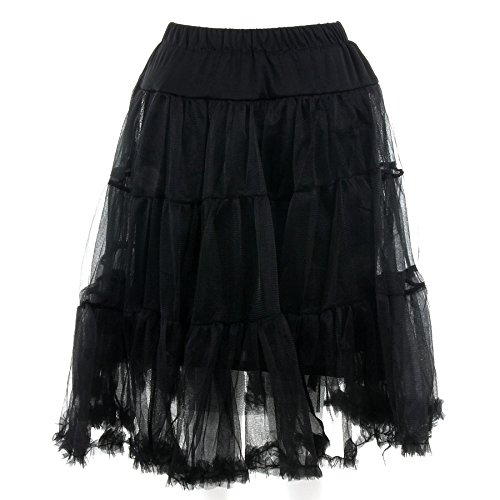 Banned Langer Petticoat (Schwarz) – Small - 2