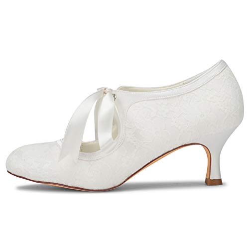 Jia Jia Wedding Hochzeitsschuhe Brautschuhe Damen Pumps Beige - 4