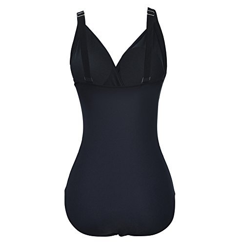 FeelinGirl Frauen mit Rüschen besetzt Plus Size One Piece Badeanzug Badeanzug Monokini - 3