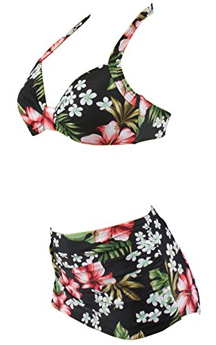 Aloha-Beachwear Damen Bikini A1026 Mehrfarbig Gr. 38 - 