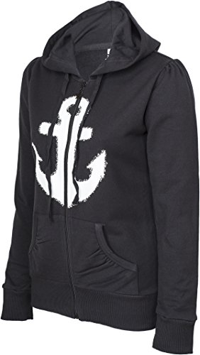 Küstenluder WHITE ANCHOR Anker Sailor Hooded Zip Sweat JACKE Rockabilly - 3