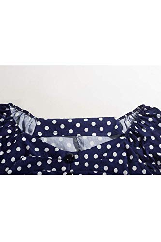 Tops Damen 50Er Jahre Vintage Polka Dots - 4