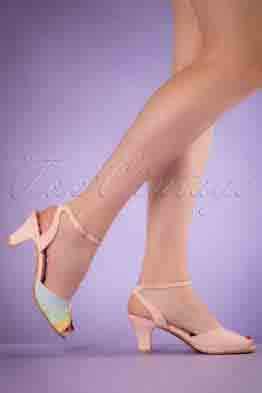 50s Abela Summer Sandals in Pink