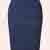 50s Falda Pencil Skirt in Navy